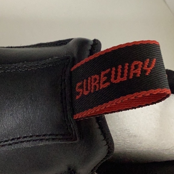 SUREWAY Men's Slip On Black Work Boots Slip/Water Resistant/Mechanic Work Boot - Picture 10 of 13